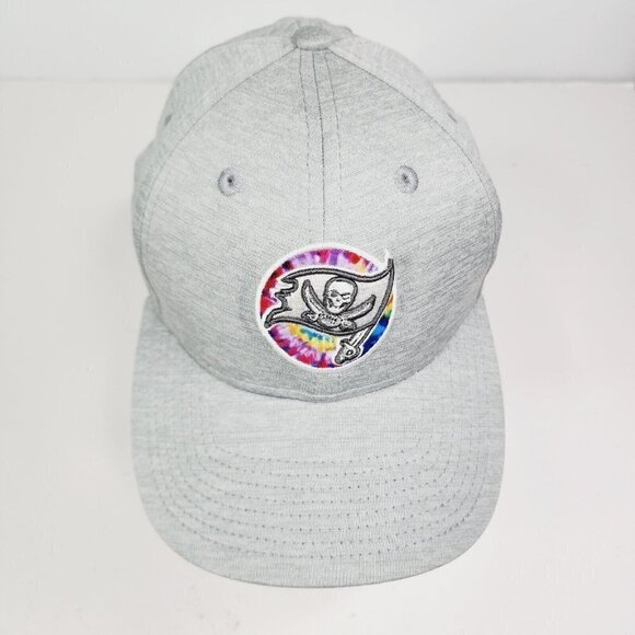 Men's Tampa Bay Buccaneers New Era Heather Gray NFL Crucial Catch Coaches OSFM - Picture 3 of 11
